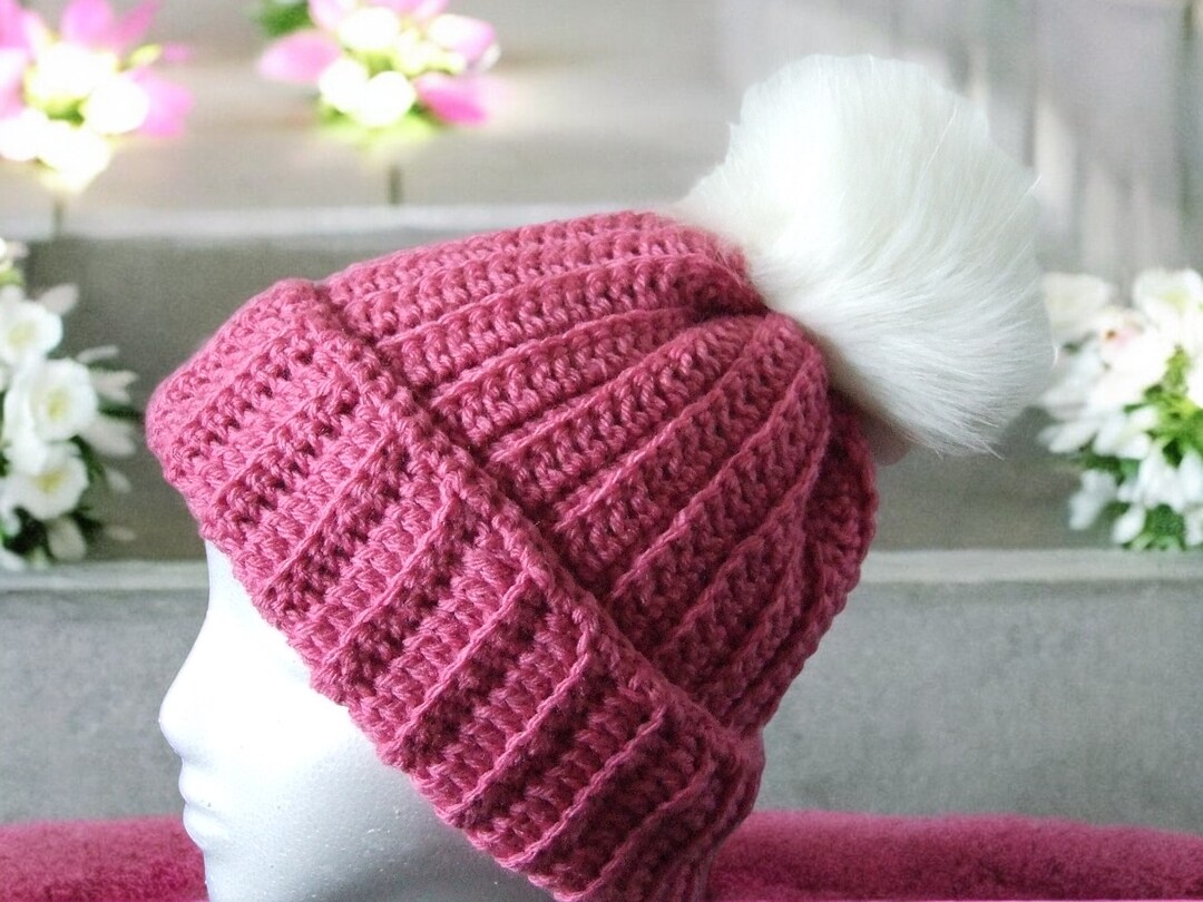 Ready to Ship Winter Hat Crochet Hat Beanie for Women Removable Pom Pom Pom Classic Beanies Gift for Her MakerPlace by Michaels